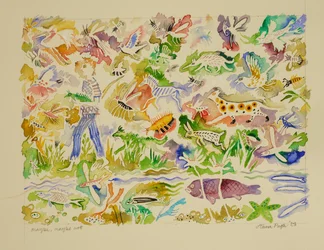 Maybe, Maybe Not, 2023（水彩画）