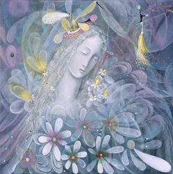 癌, 2006 （ベルギーリネンに油彩）
