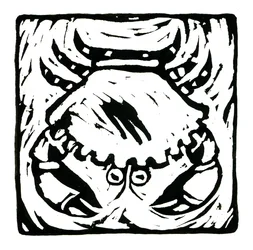 ホロスコープ（蟹座）、2017年（リネンプリント）