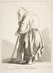 貧しい老婦人、1742年。