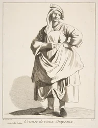 古い帽子の行商人、1742。