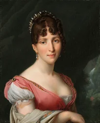 オランダの女王、オルテンス・ド・ボアルネの肖像 Hortense de Beauharnais (1783-1837)、オランダの女王、ルイ・ナポレオン王の妻の肖像