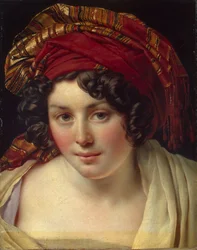 ターバンの女の頭、1820年頃