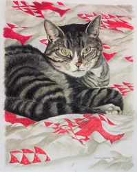 キルトの猫