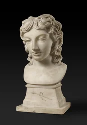 バッカスのキャラクターのヘンリールボミルスキ王子の胸像、c。 1787（カララ大理石）