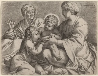 聖母子と聖エリザベトと洗礼者ヨハネ (La Madonna della Scodella)