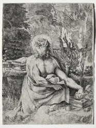 聖ジェローム、c。 1591年。