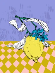 鮮やかなレモンの花