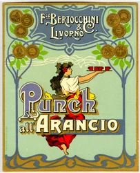 オレンジパンチの広告（Chromolithography 1905年
