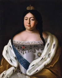 Anne (imperatrice de Russie) Anna Ivanovna - Portrait of Empress Anna Ioannovna (1693-1740) par Anonymous