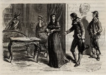 1793年6月1日、パリでのローラン夫人の逮捕 - ローラン夫人の逮捕（Manon Roland, nee Jeanne Marie Philippon