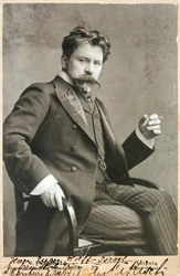 アーサー・ニキシュ - 指揮者アーサー・ニキシュ(1855-1922)の肖像 - Anonymous.写真