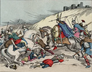 ゲルゴヴィアの戦い - ガリア戦争中のゲルゴヴィアの戦い（BC52年）でのVercingetorix-。