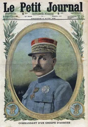 第一次世界大戦1914-1918（第14-18次大戦）。オーギュスト・デュバイユ将軍（1851-1934）の肖像。Le Petite Journal "にて、1916年3月5日付。個人蔵