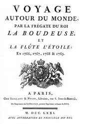 フランスの航海者Louis Antoine, Comte de Bougainville（1729 - 1811）が執筆した「Voyage Around du Monde par la frigate du roi la boudeuse et la flute L