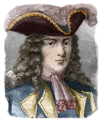 ジャン＝ベルナール・ルイ・ド・サン・ジャン、ポインティス男爵（1645-1707）、フランスの提督、私掠船。19世紀のエングレーヴィング。個人蔵。