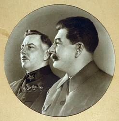 ヨセフ・スターリンとクリメント・ヴォロショロフ（Vorochilov