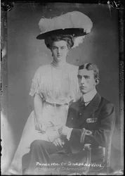 La grande duchesse Marie Pavlovna Romanova (1890-1958) et le prince Guillaume de Suede (1884-1965) - Grand Duchess Maria Pavlovna and Prince Wilhelm, Duke of Soedermanland - Anonymous.写真、1910年頃。個人蔵