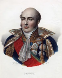 ルイ・ニコラ(Louis-Nicolas) Davout (1770-1823), フランスの元帥 - 匿名 - 1835 - リトグラフ、水彩 - 32x24 - プライベート・コレクション