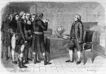 死刑判決を受けるフランス国王ルイ16世（ル・テンプル