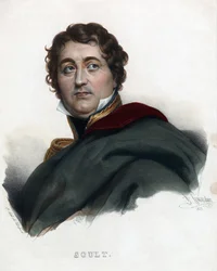 元帥 Nicolas Jean de Dieu (Jean-de-Dieu) Soult - Anonymous - 1835 - Lithograph, watercolour - 32x24 - Private Collection