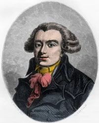 PIERRE VICTORIEN VERGNIAUD フランスの革命的政治家 - Pierre Victorien Vergniaud (1753-1793) フランスの政治家ジロンダンの肖像 - Dupray de La Maherie著「赤い本-フランスにおけるエシャフォーの歴史」に掲載された1863年のエングレーヴィング。個人蔵