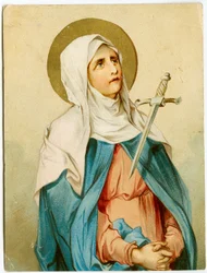 敬虔なイメージ。Mater dolorosa（クロモリトグラフィー