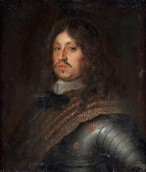 "シャルル10世グスタフ・オブ・スウェーデン（1622-1660）の肖像" Peinture anonyme fin 17eme siecle Oil on canvas Dim 71,5x62,5 cm Private Collection