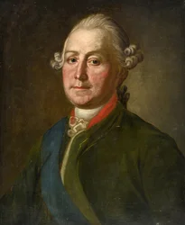 Portrait de Lev Alexandrovitch Narychkine (Lev Alexandrovich Naryshkin) (1733-1799) - par Anonymous, second half of 18 cen. - Oil on canvas, 55x45 - Private Collection