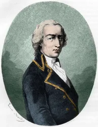 ARMAND LOUIS by GONTAUT BIRON, DUC DE LAUZUN, French soldier - ARMAND-LOUIS DE GONTAUT BIRON DUC DE LAUZUN (Biron-Lauzun) (1758-1793)の肖像 - Dupray de La Maheriの "Le Livre Rouge - Histoire De L