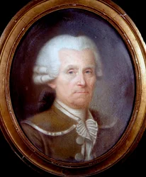 アレクシス・ド・マニーの肖像（1712-1777）フランスの眼鏡技師-無名の絵画、科学アカデミー蔵