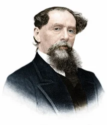 チャールズ・ディケンズ(1812-1870)の肖像。