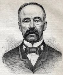 スコットランド出身のイギリス人植物学者、チャールズ・ムーア（1820-1905）の肖像。1893年「Le Petit Parisien」に掲載されたエングレーヴィング。