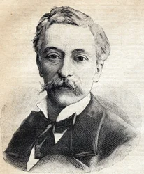Edouard Lockroy (1838-1913) フランスの政治家の肖像。1893年「Le Petit Parisien」に掲載されたエングレーヴィング。