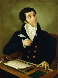 ジュゼッペ・ピロッティの肖像 (1784-1838) (キャンバスに油彩)