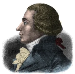 Jean-Baptiste Boyer-Fonfrede (Jean Baptiste Boyer Fonfrede) (1766-1793)の肖像 - フランスの政治家 - 条約の代議員、それはジロンダンに属する - アルフォンス・ド・ラマルティーヌ(1790-1869)による「ジロンダンの歴史」のエングレーヴィング 1865-1866 - プライベート