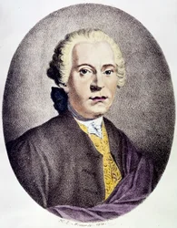ヨハン・アドルフ・ハッセ（1699-1783）の肖像 バロック時代の作曲家 18世紀のエングレーヴィング 個人蔵