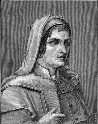 イタリアの画家、レリオ・オルシ（1511-1587）の肖像。1859年、アルマンドーによる「ヨーロッパの画廊-イタリア」に掲載された版画。個人蔵。