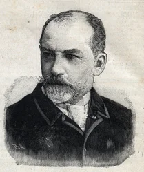 レオン・ボナ（1833-1922）の肖像。当時、フランス芸術家協会会長だったフランス人画家。Le Peute Parisien "に掲載されたエングレーヴィング