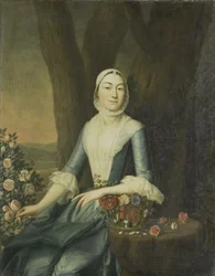 マグダレーナ・ヴァン・シッタースの肖像 1760年頃 油彩・カンヴァス