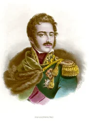 ヨゼフ・アントニ・ポニャトフスキ（1763-1813）ポーランド軍将校の肖像。19世紀のエングレーヴィング 個人蔵