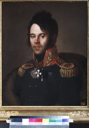 市長ピョートル・アファナシエヴィチ・パプコフ(1772-1853)の肖像 - Anonymous.油彩・キャンバス