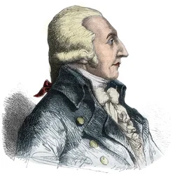 フランスの政治家ピエール・ロジェ・デュコス（1747-1816）の肖像 - アルフォンス・ド・ラマルティーヌ（1790-1869）の「ジロンダンの歴史」に掲載されたエングレーヴィング 1865-1866年 - 個人蔵