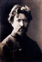 イタリアの作曲家フェルッチョ・ブゾーニ（1866-1924）の肖像 写真19世紀個人蔵