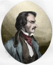 フランスの詩人で殺人者のピエール・フランソワ・ラスネール（Lacenaire）- ピエール・フランソワ・ラスネール（1803-1836）、ダンディ、詩人、フランスの文学者 - デュプレ・ド・ラ・マエリー著『Le Livre Rouge - Histoire De L