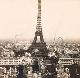 1900年の万国博覧会 - パリの万国博覧会。シャンゼリゼ通りの全景 - 個人蔵