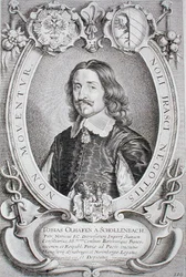 トビアス・オーエルハーフェン・ファン・ショーレンバッハ（1601-66）『Portraits des Hommes Illustres』より、ペトルス・デ・アイオデ作、1706年発行（エングレーヴィング）。