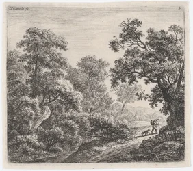 旅行者と彼の犬 Le Voyageur et son Chien、17 世紀。
