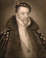 Thomas Radcliffe (c.1525-83) 3rd Earl of Sussex のポートレート（「Lodge