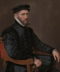 トーマス・グレシャム卿（1519-1579）の肖像 1560-1565年頃（油彩・パネル）